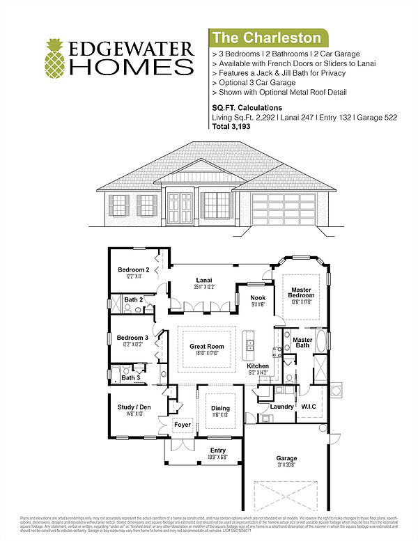 The Charleston floorplan