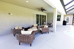 Lanai with spacious seating areas and pocket sliders