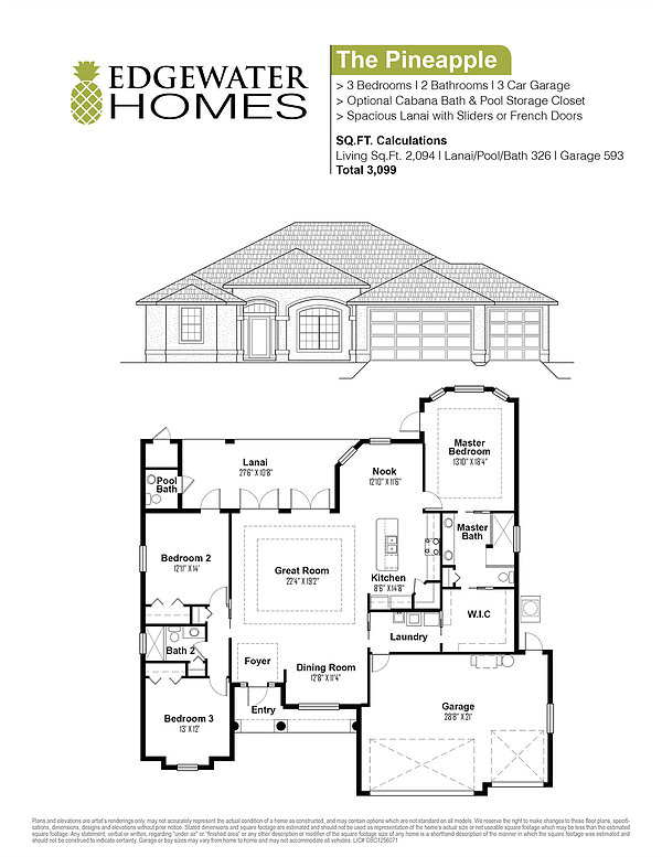 The Pineapple floorplan