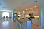 Kitchen with breakfast room overlooking the pool