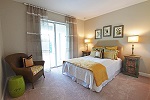 Guest room overlooking the pool area